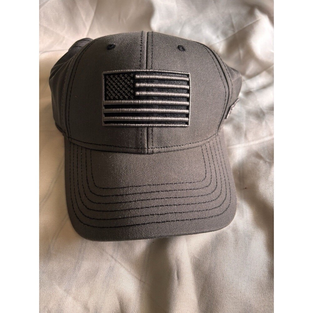 CPI American Flag Gray Cap Hat Adjustable